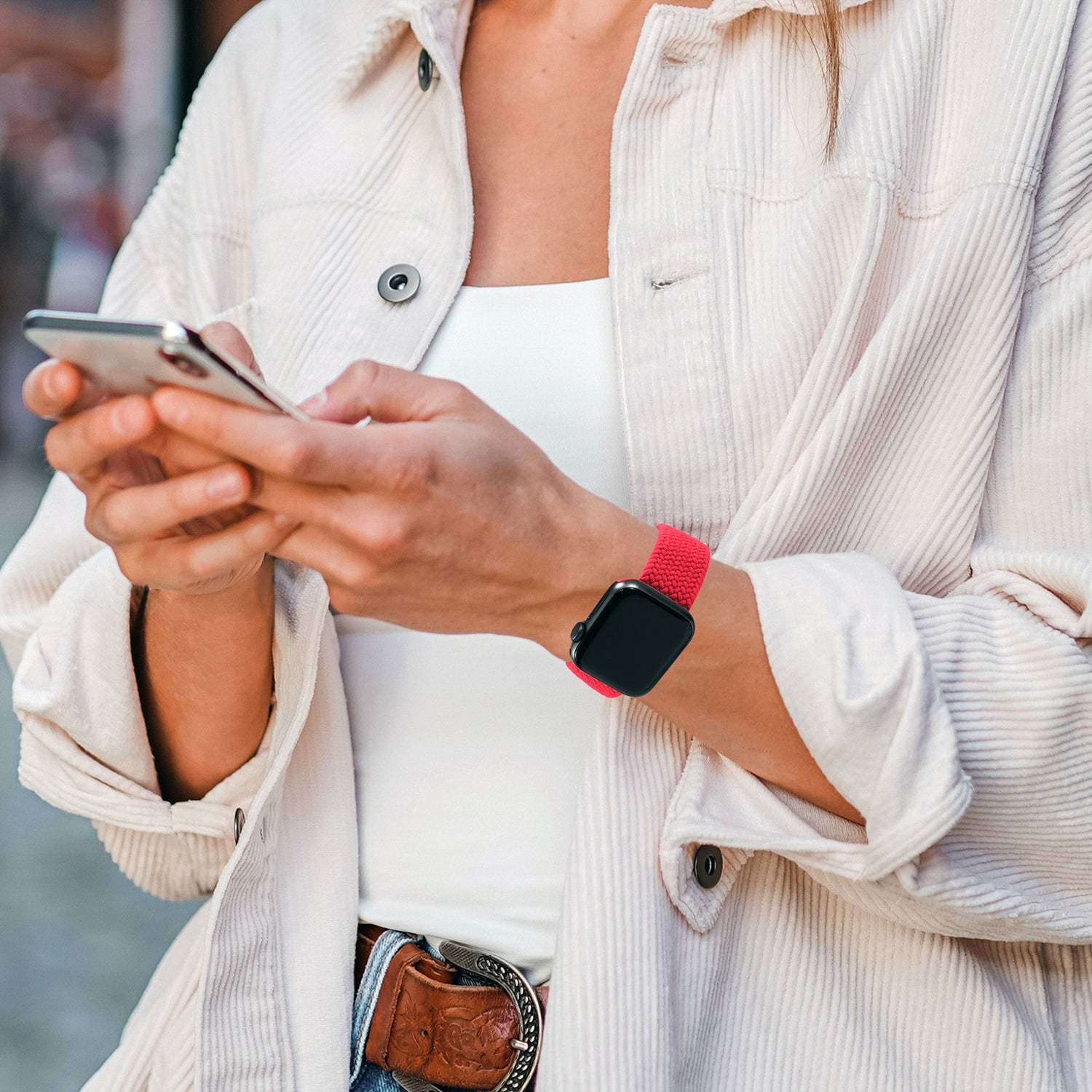 LAX Apple Watch Nylon Braided Band