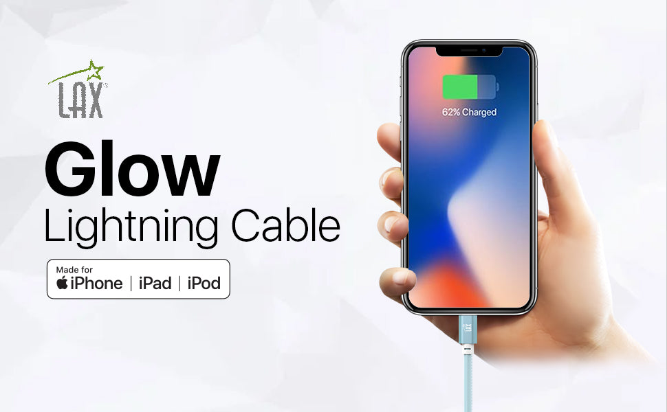 USB to Lightning Cable - Glow in the Dark Apple MFi Certified Lightning Cable - Fast Charging Cable (10ft)