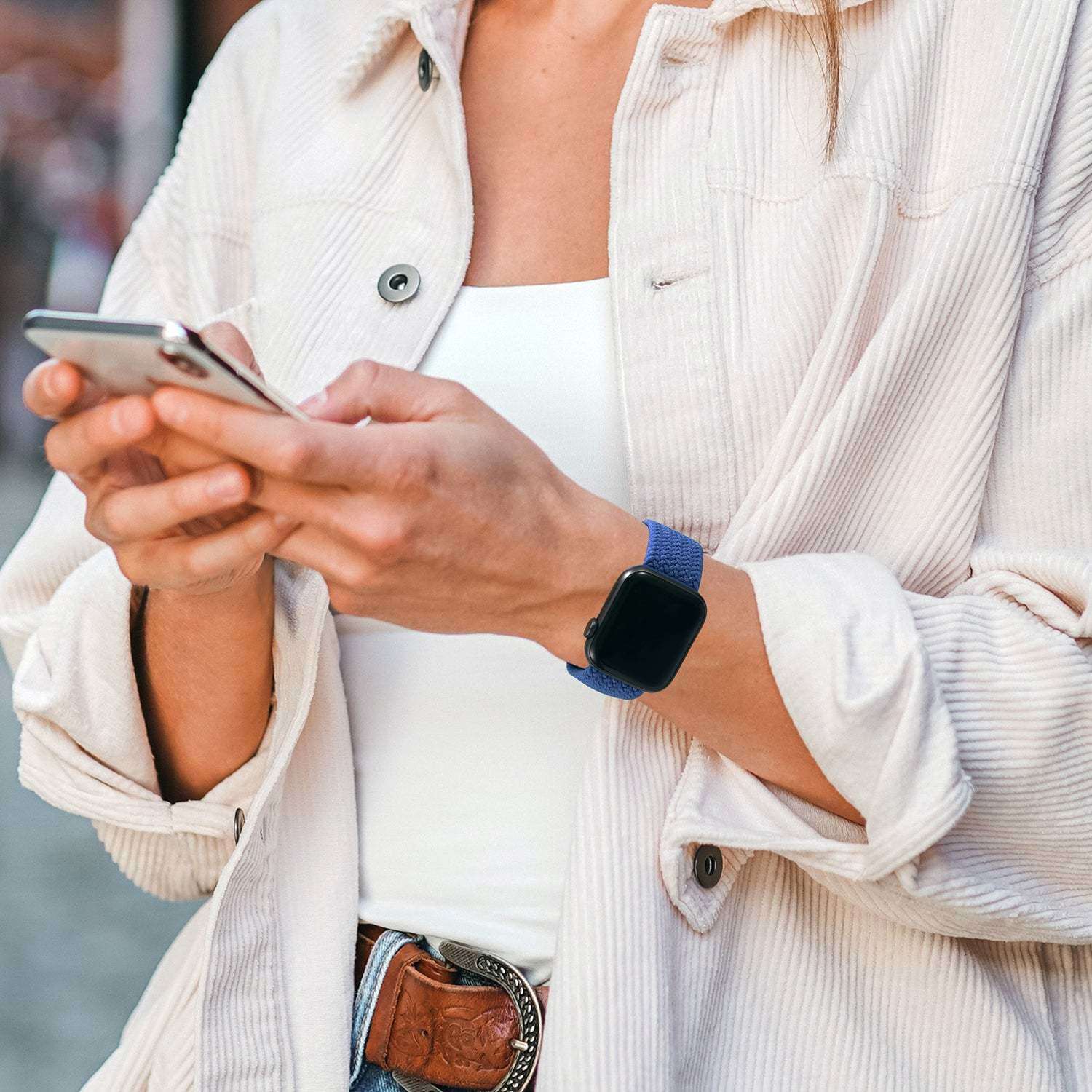 LAX Apple Watch Nylon Braided Band