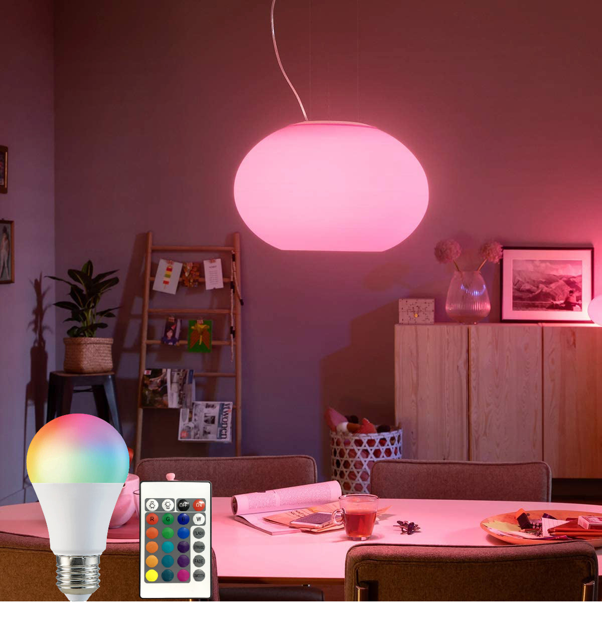 2-Pack Smart Home Multi-Color 5W LED A19 Bulb