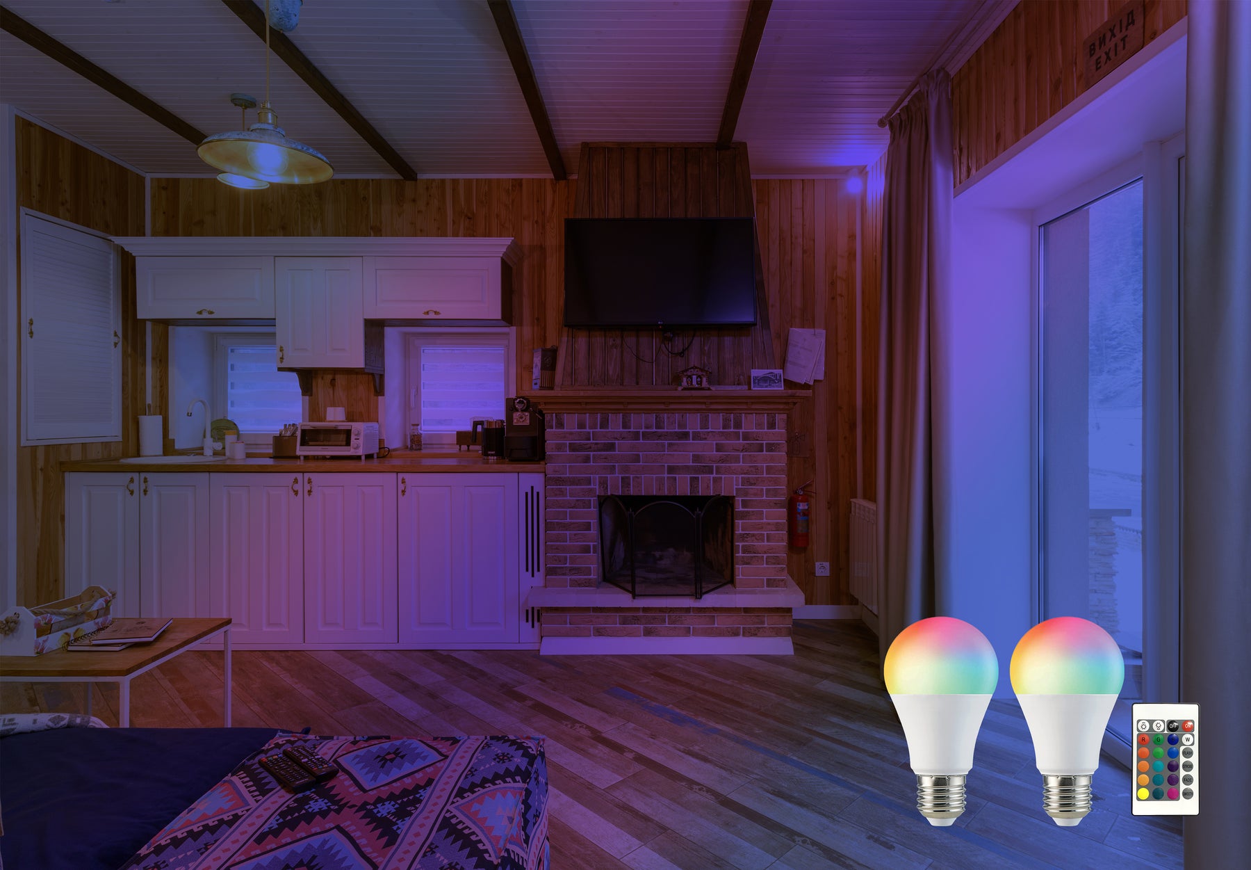 2-Pack Smart Home Multi-Color 5W LED A19 Bulb