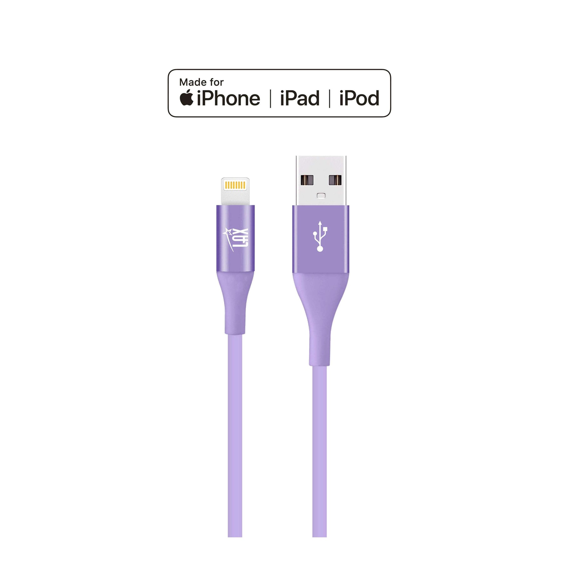 Apple MFi Certified Braided Nylon Lightning Slim Cable for iPhone, iPad, Airpods