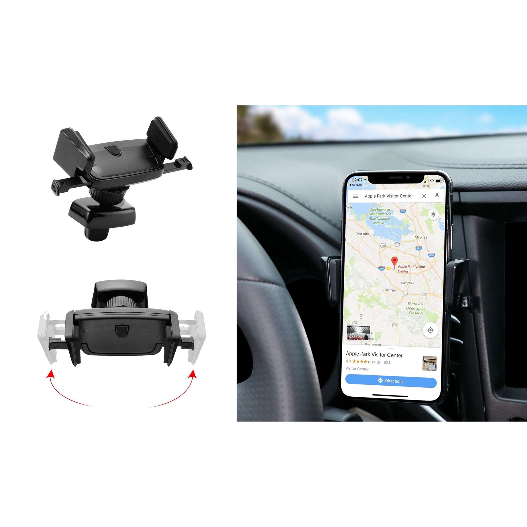 Auto Close Vent Car Mount