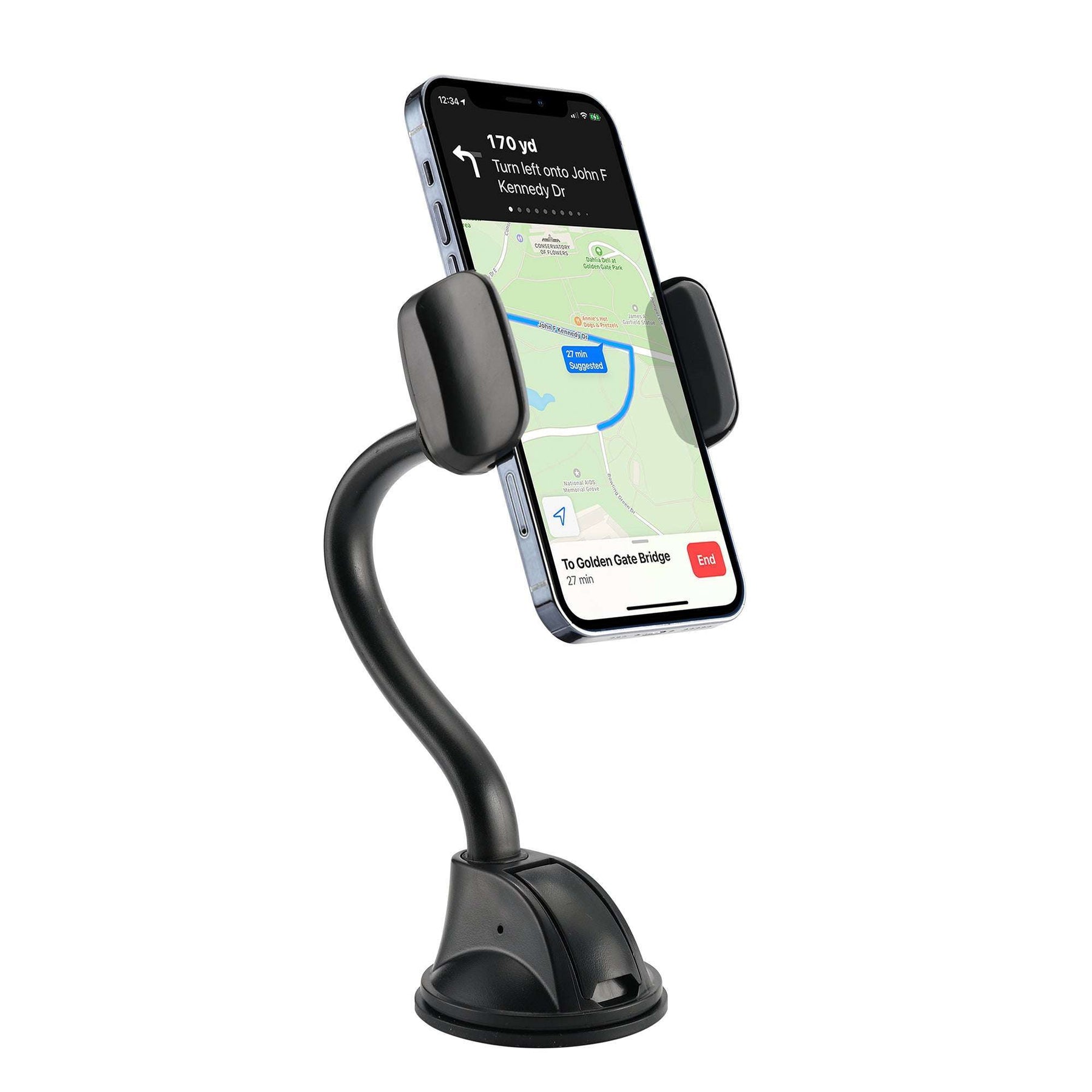 Strong & Long Gooseneck Phone Mount for Car