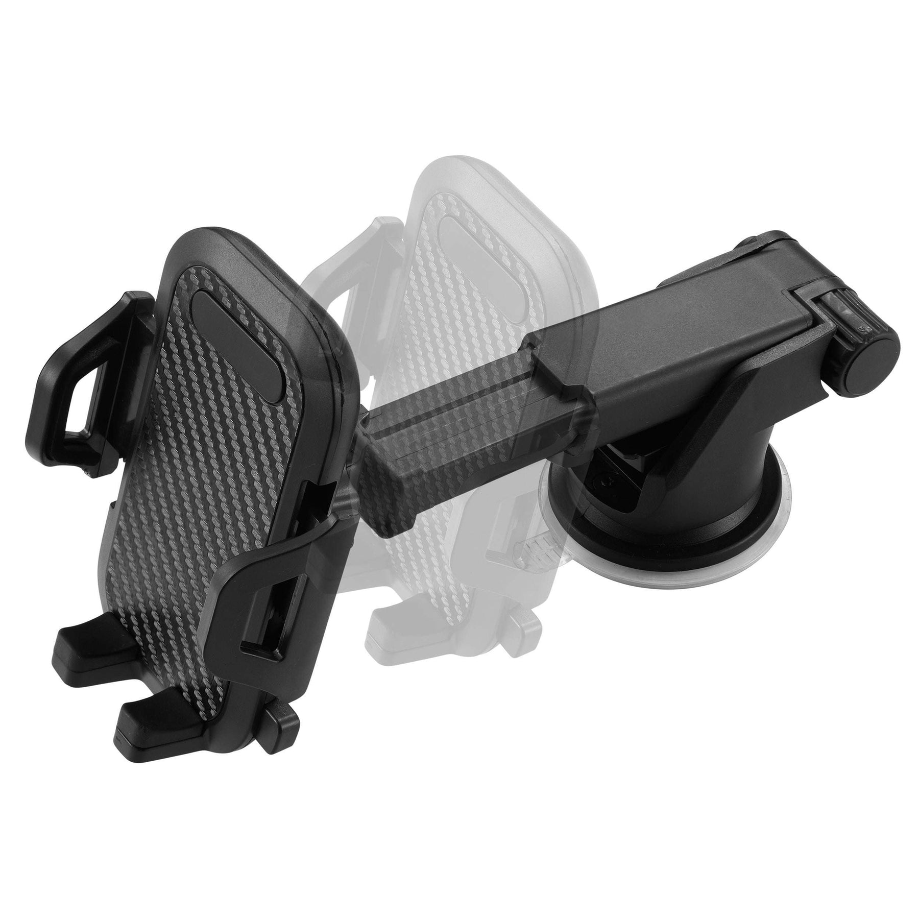 Cradle Phone Car Mount with Powerful Suction Cup, Movable Jaws, Joint & Arm