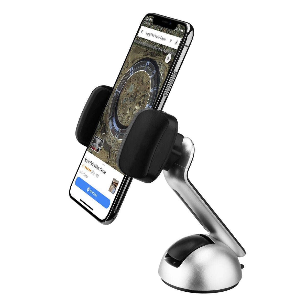 Durable Long Phone Car Mount - Strong Suction Cup , Movable Jaws, Joint & Arm