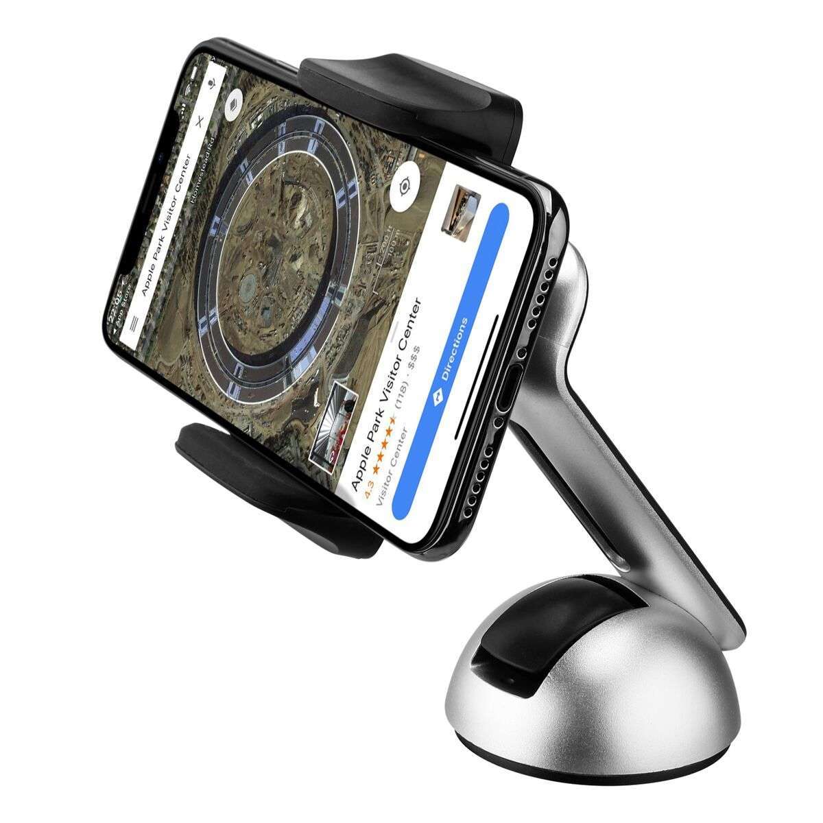 Durable Long Phone Car Mount - Strong Suction Cup , Movable Jaws, Joint & Arm