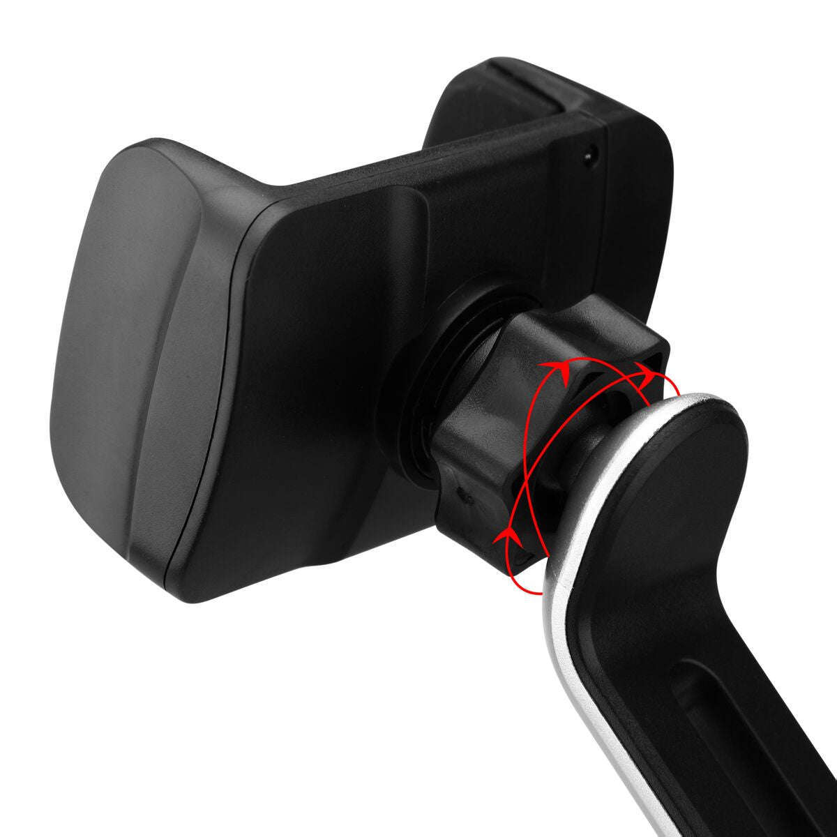 Durable Long Phone Car Mount - Strong Suction Cup , Movable Jaws, Joint & Arm