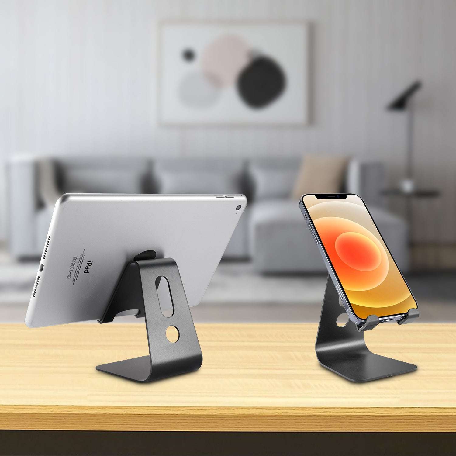 Aluminum Tablet & Smartphone Holder Stand