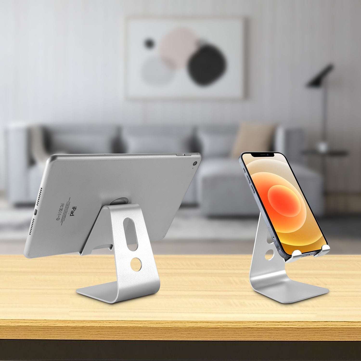 Aluminum Tablet & Smartphone Holder Stand