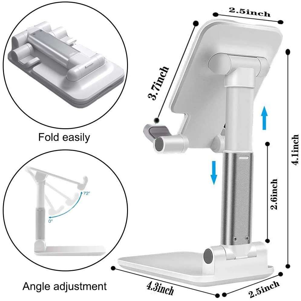 Adjustable Stand for Tablets & Smartphones - Foldable Stand