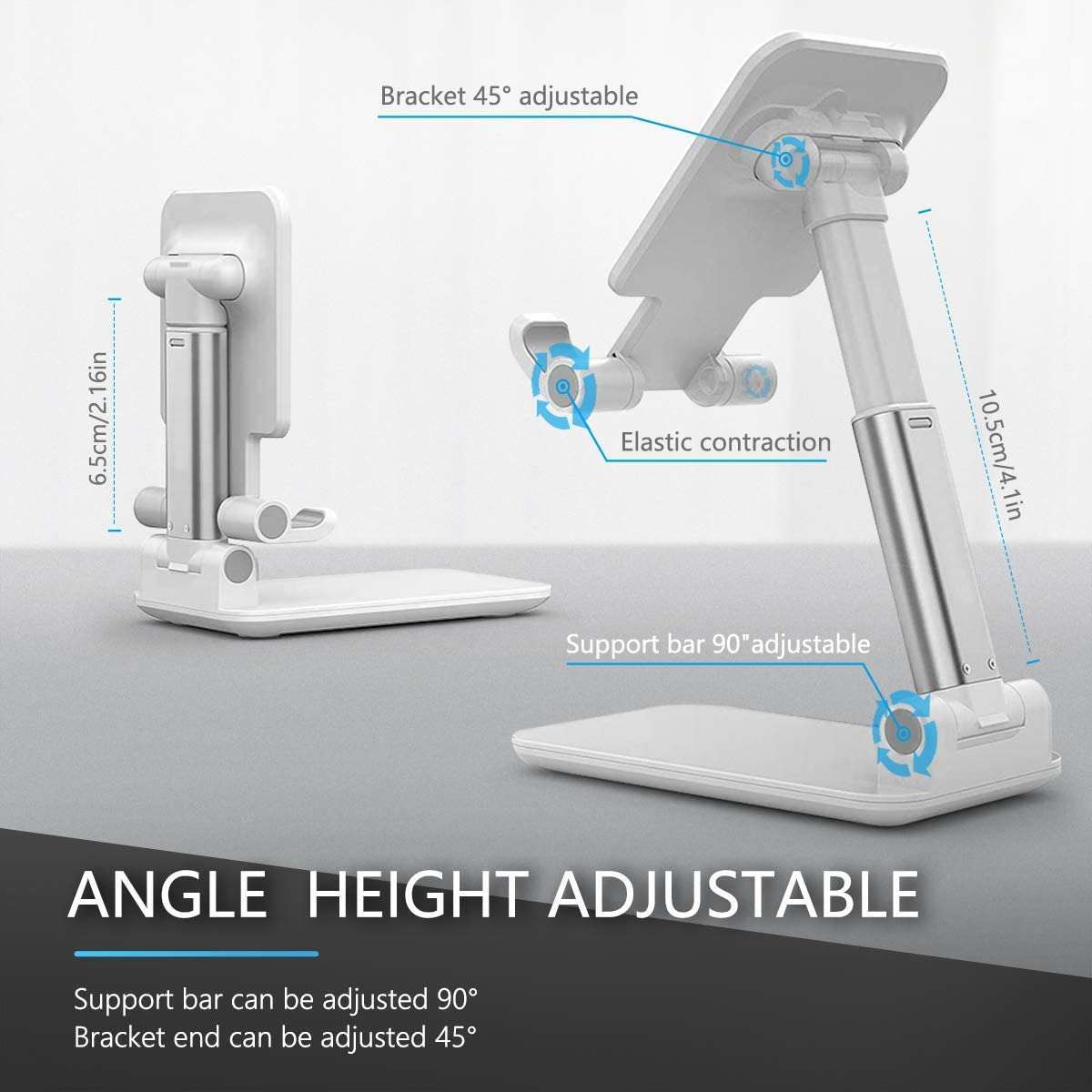 Adjustable Stand for Tablets & Smartphones - Foldable Stand