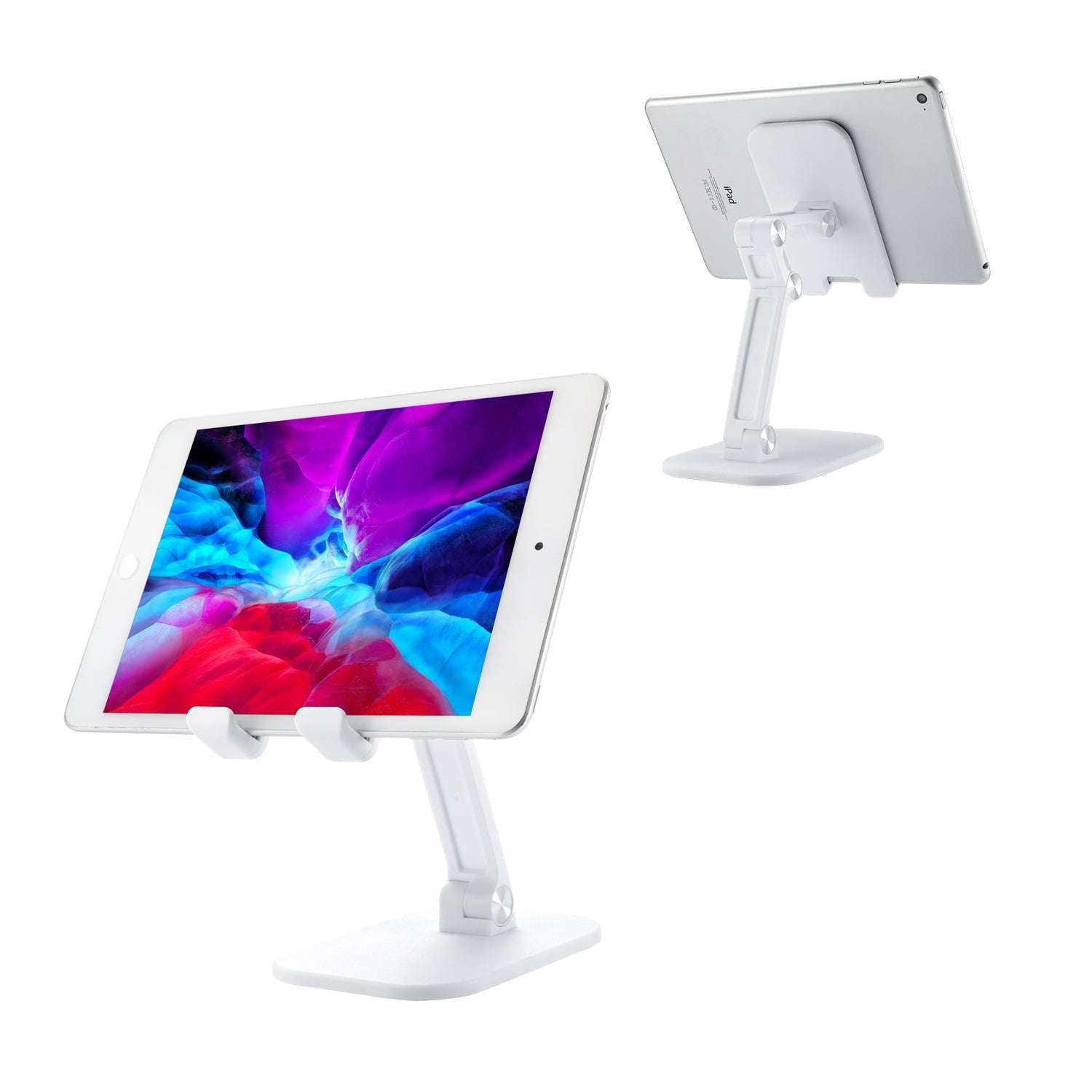 Angle Height Adjustable Stand for Tablets & Phones - Foldable Desk Stand