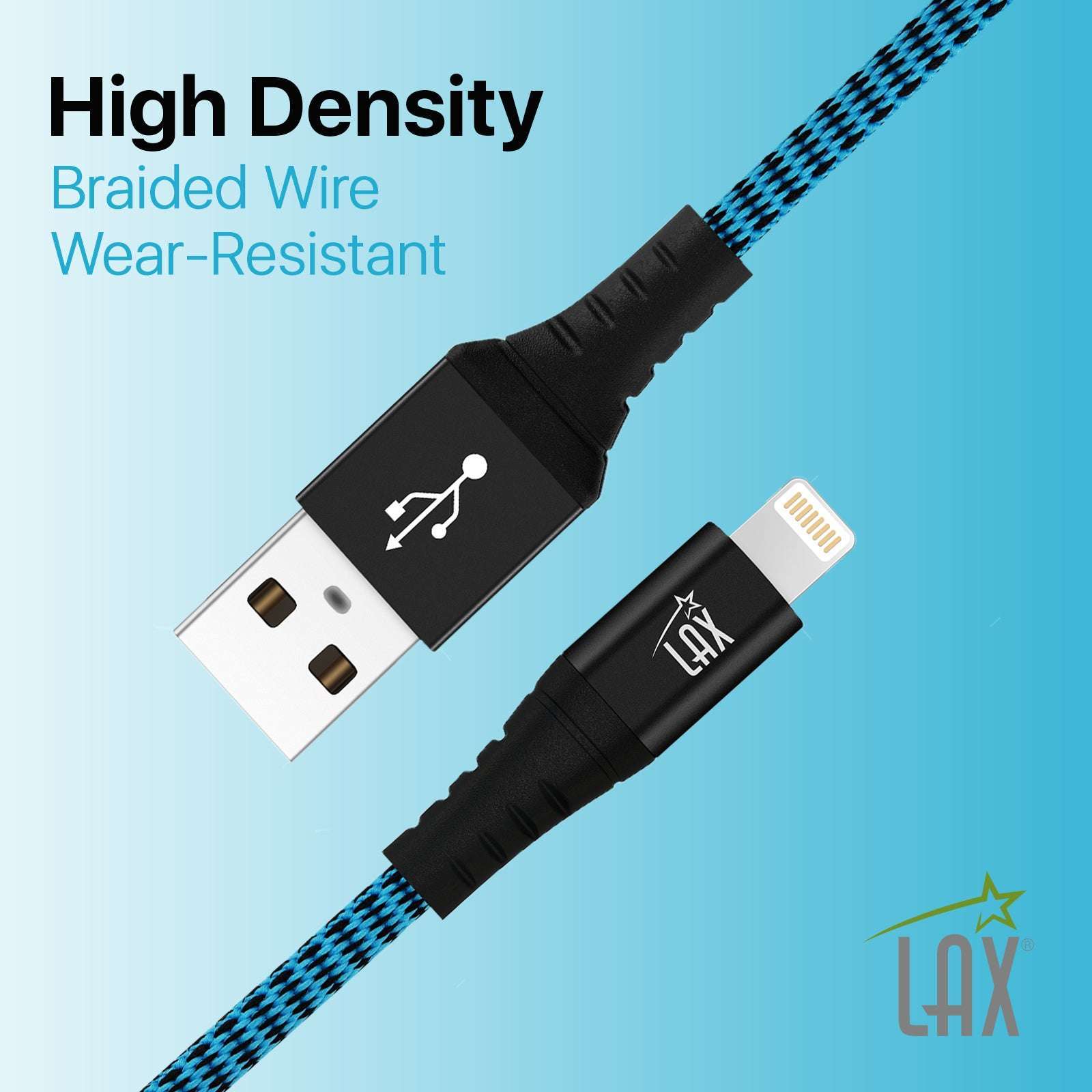 USB to Lightning Cable - Premium Stripes Designer Lightning MFi Certified Fast Charging Cable