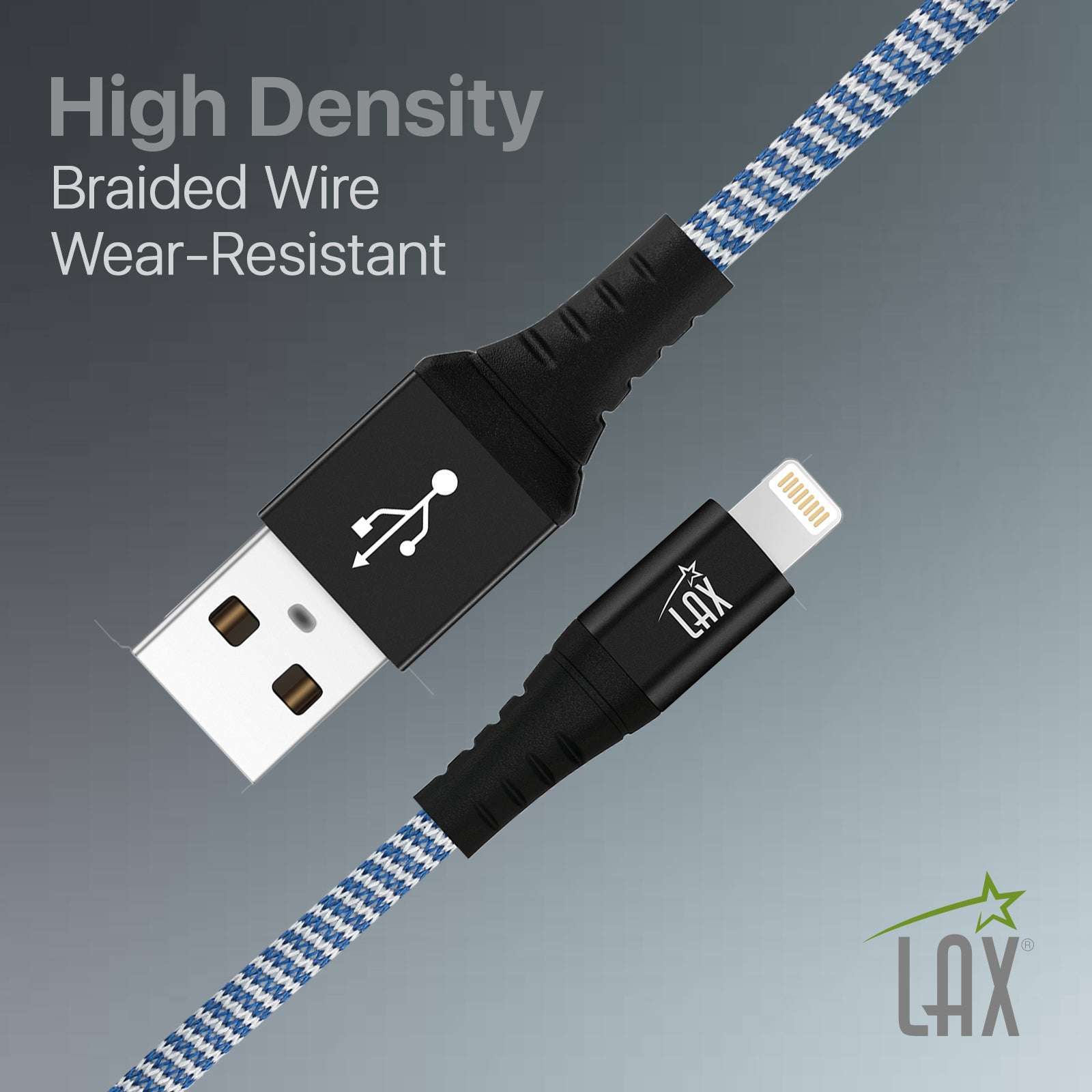 USB to Lightning Cable - Premium Stripes Designer Lightning MFi Certified Fast Charging Cable