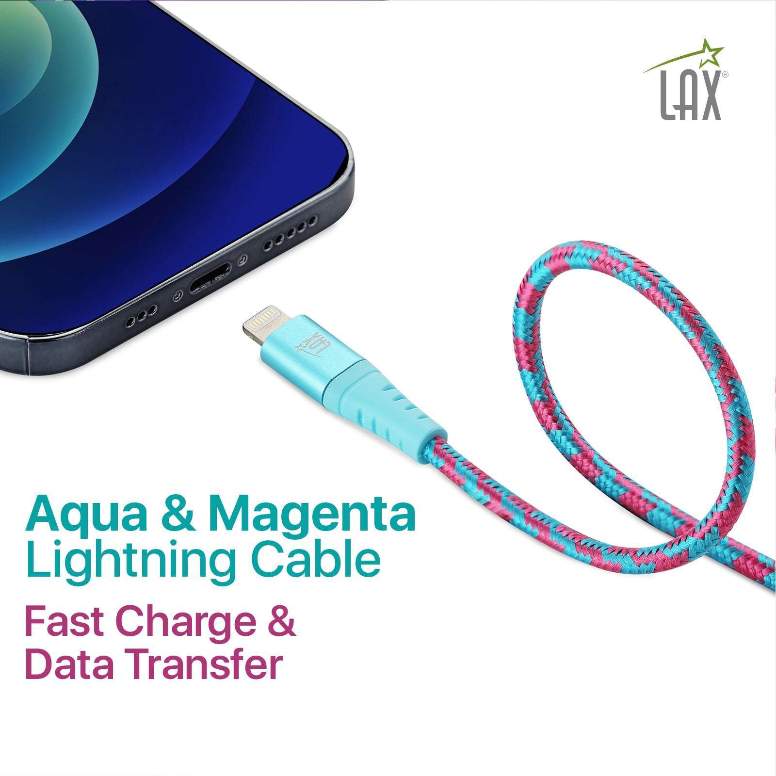 USB to Lightning Cable - Premium Stripes Designer Lightning MFi Certified Fast Charging Cable