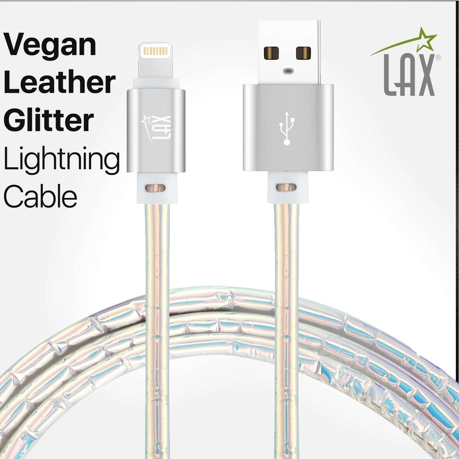 USB to Lightning Cable - Premium Vegan Leather Lightning MFi Certified Fast Charging Cable