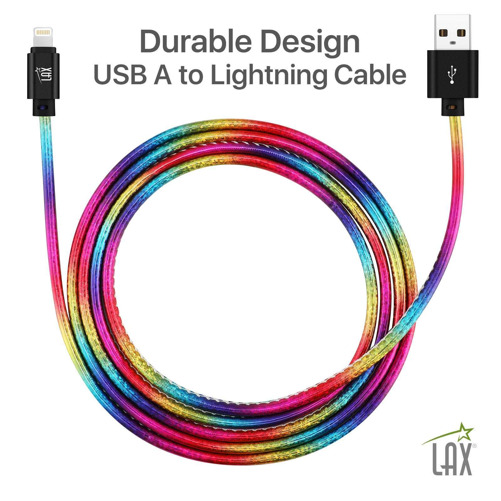 USB to Lightning Cable - Premium Vegan Leather Lightning MFi Certified Fast Charging Cable