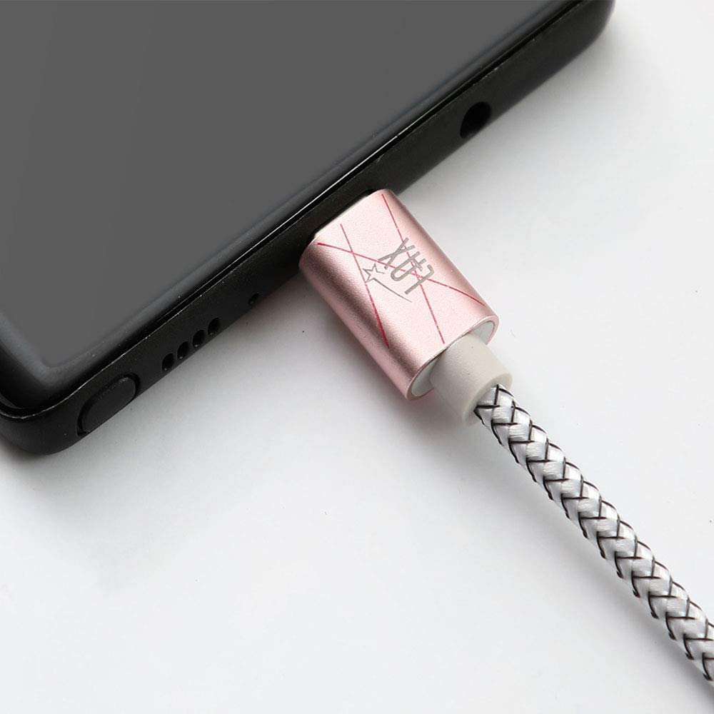 Durable Nylon Braided USB-C Fast Charging & Data Transferring Cable