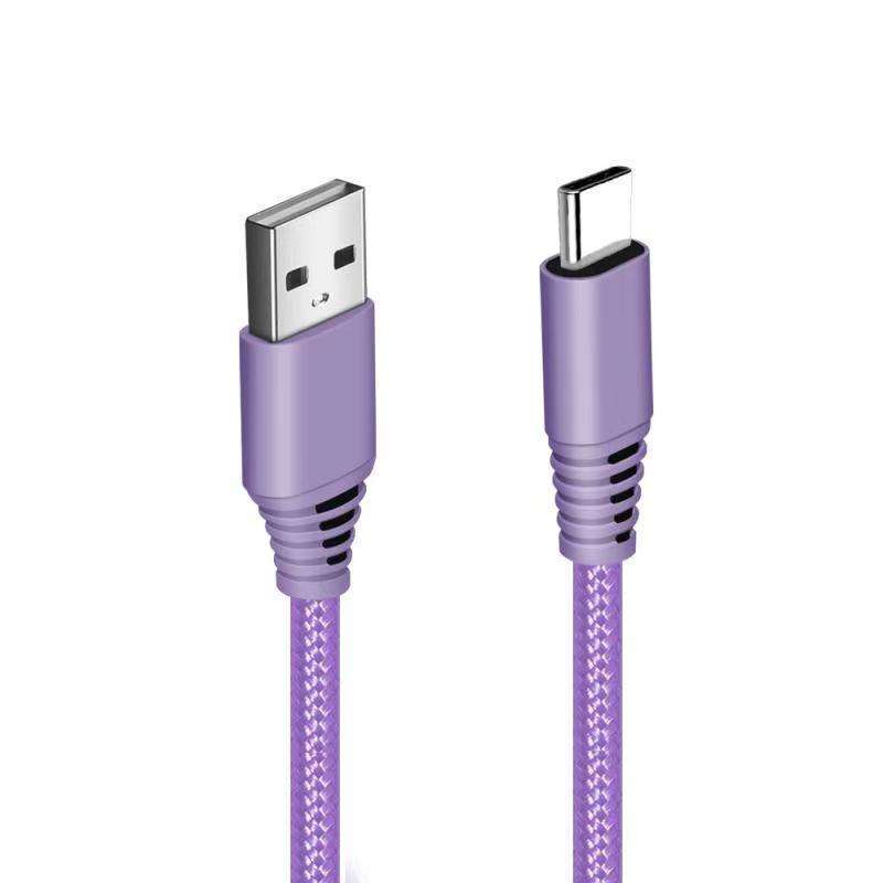 Durable Nylon Braided USB-C Fast Charging & Data Transferring Cable