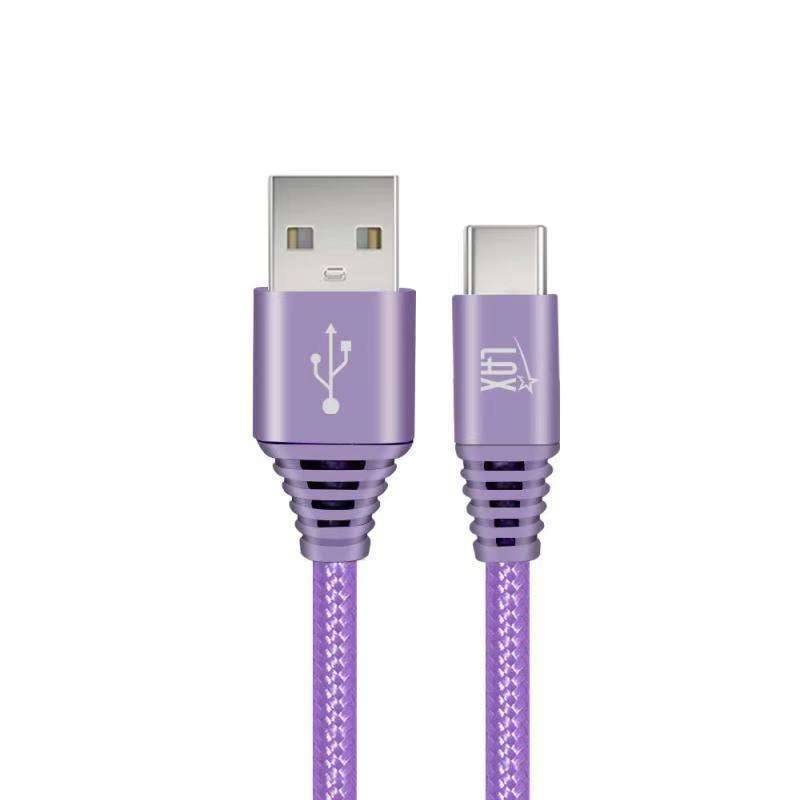 Durable Nylon Braided USB-C Fast Charging & Data Transferring Cable