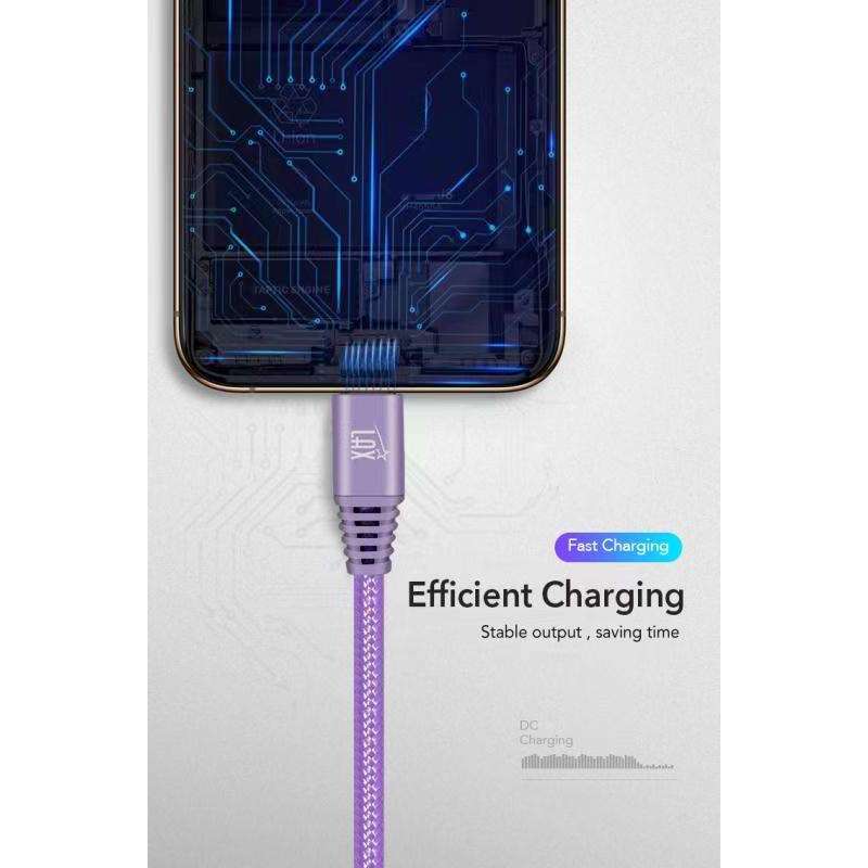 Durable Nylon Braided USB-C Fast Charging & Data Transferring Cable