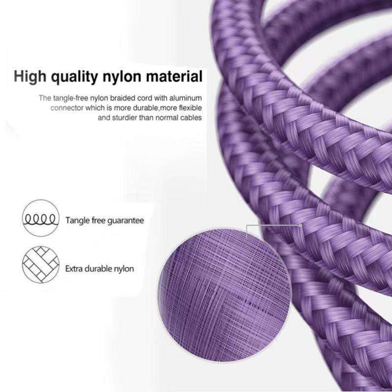 Durable Nylon Braided USB-C Fast Charging & Data Transferring Cable