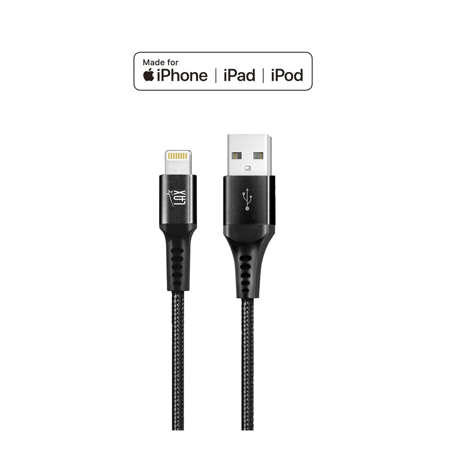 Apple MFI Certified Durable Braided Lightning Charging Cable for iPhone