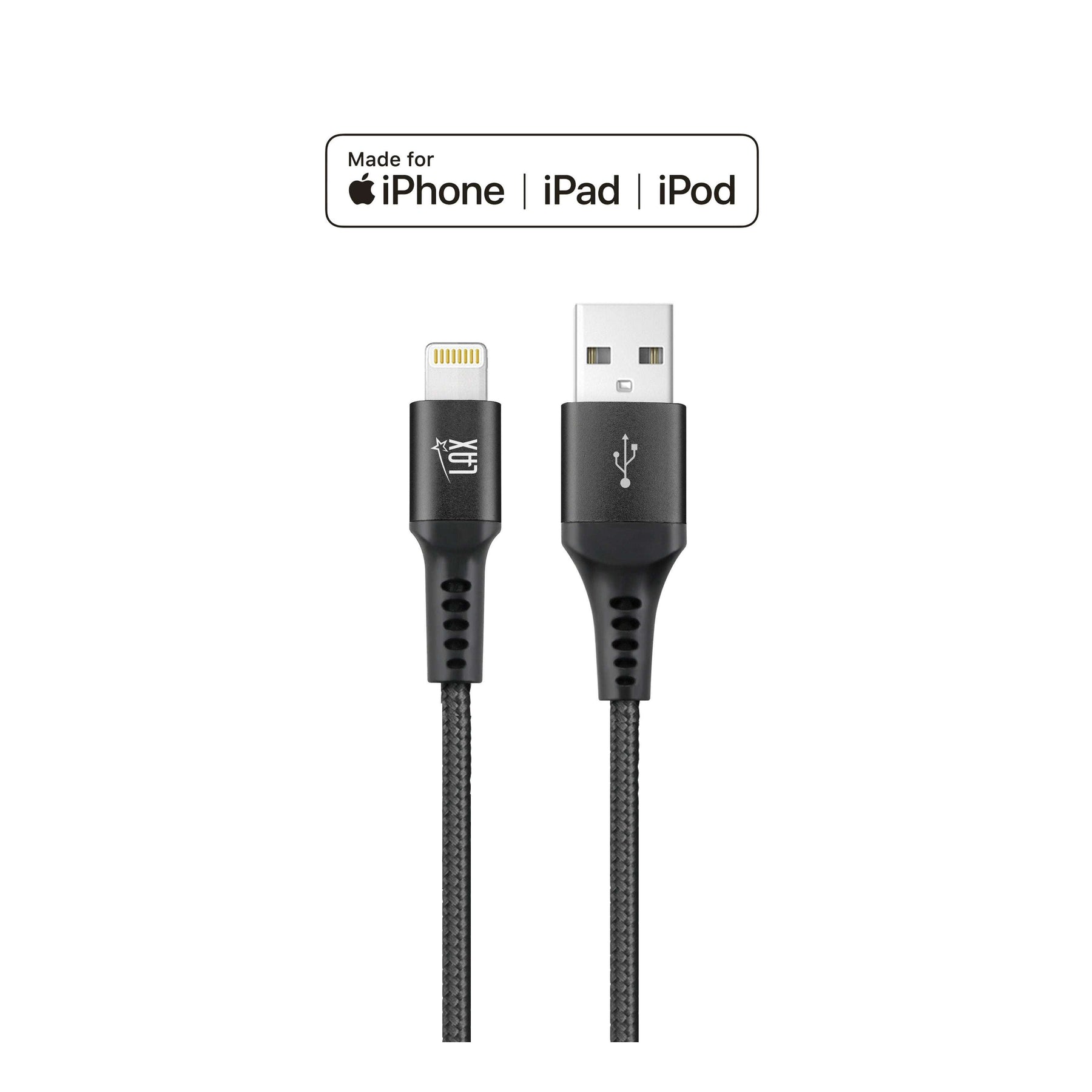 Apple MFI Certified Durable Braided Lightning Charging Cable for iPhone