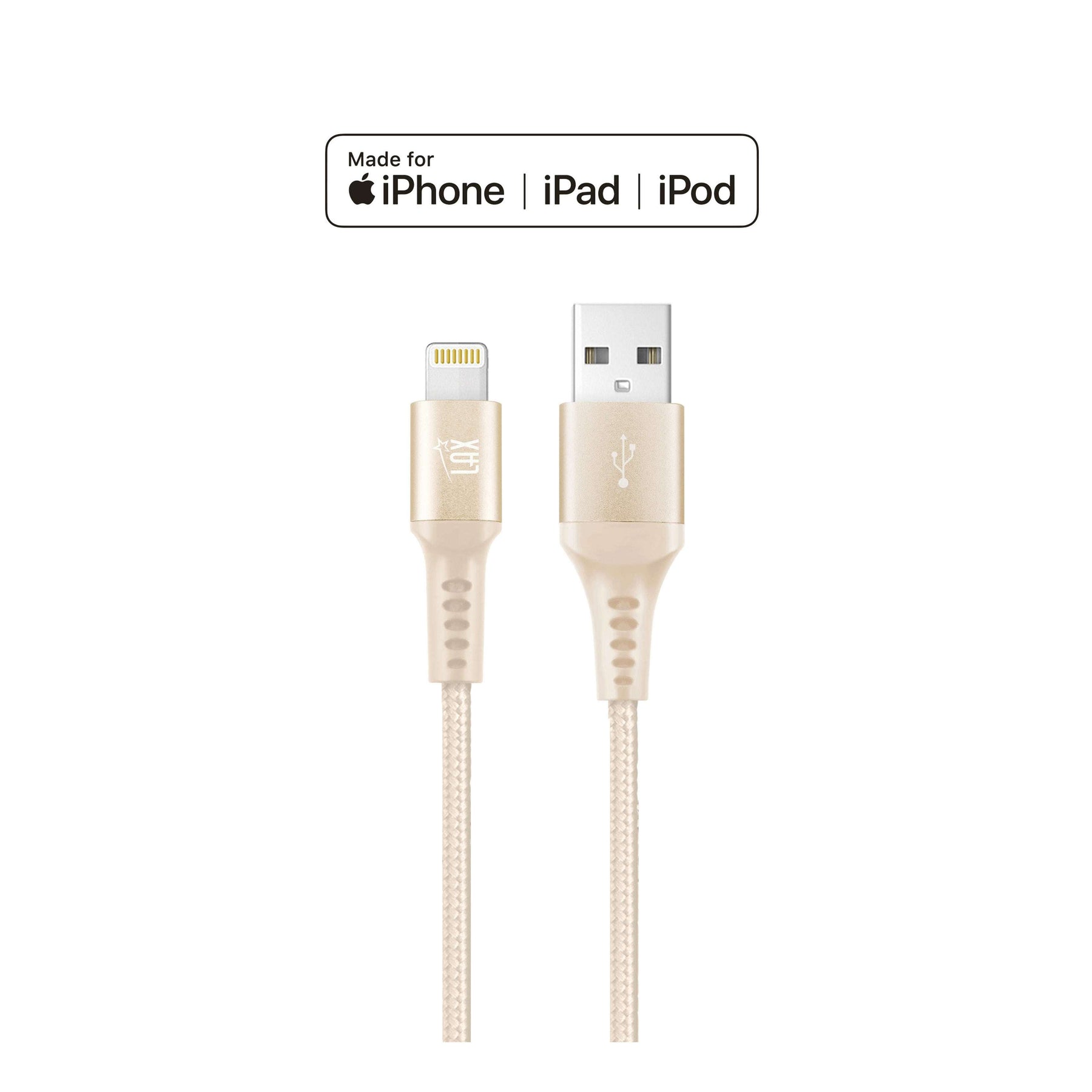 Apple MFI Certified Durable Braided Lightning Charging Cable for iPhone