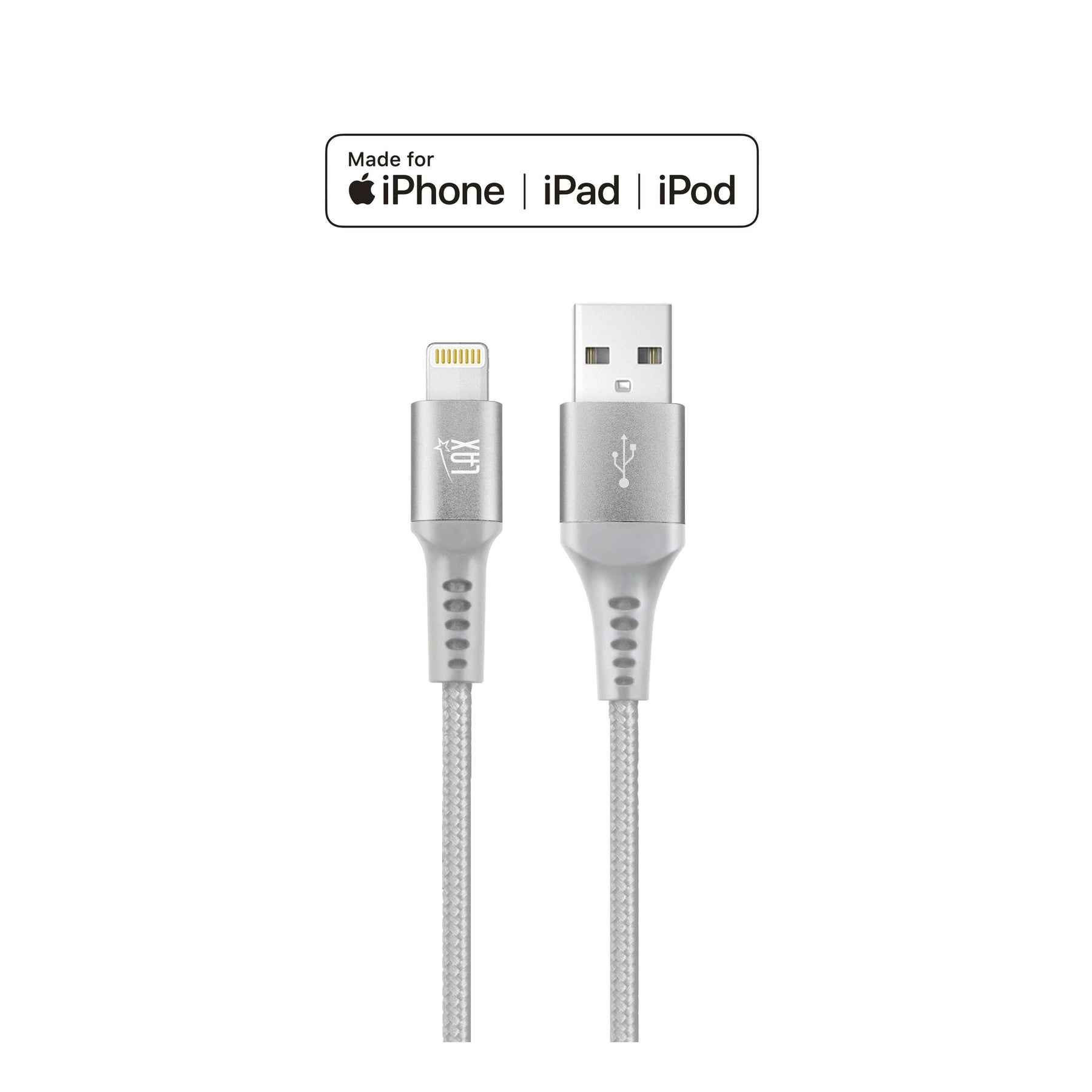 Apple MFI Certified Durable Braided Lightning Charging Cable for iPhone