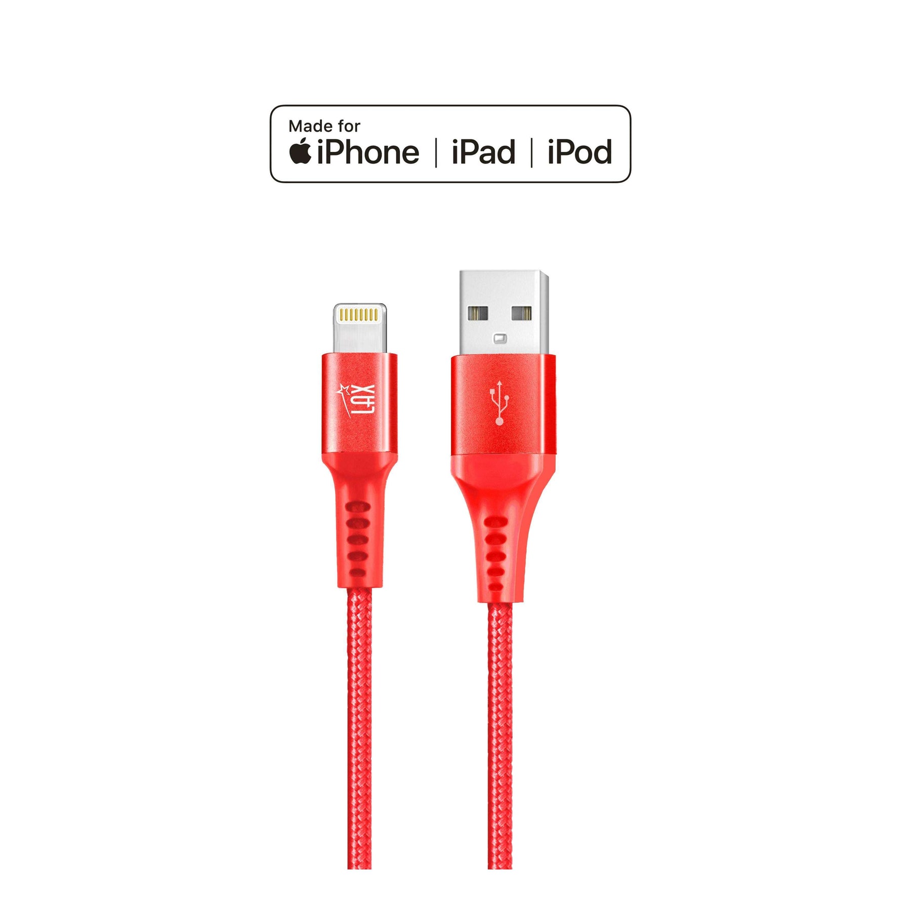 Apple MFI Certified Durable Braided Lightning Charging Cable for iPhone