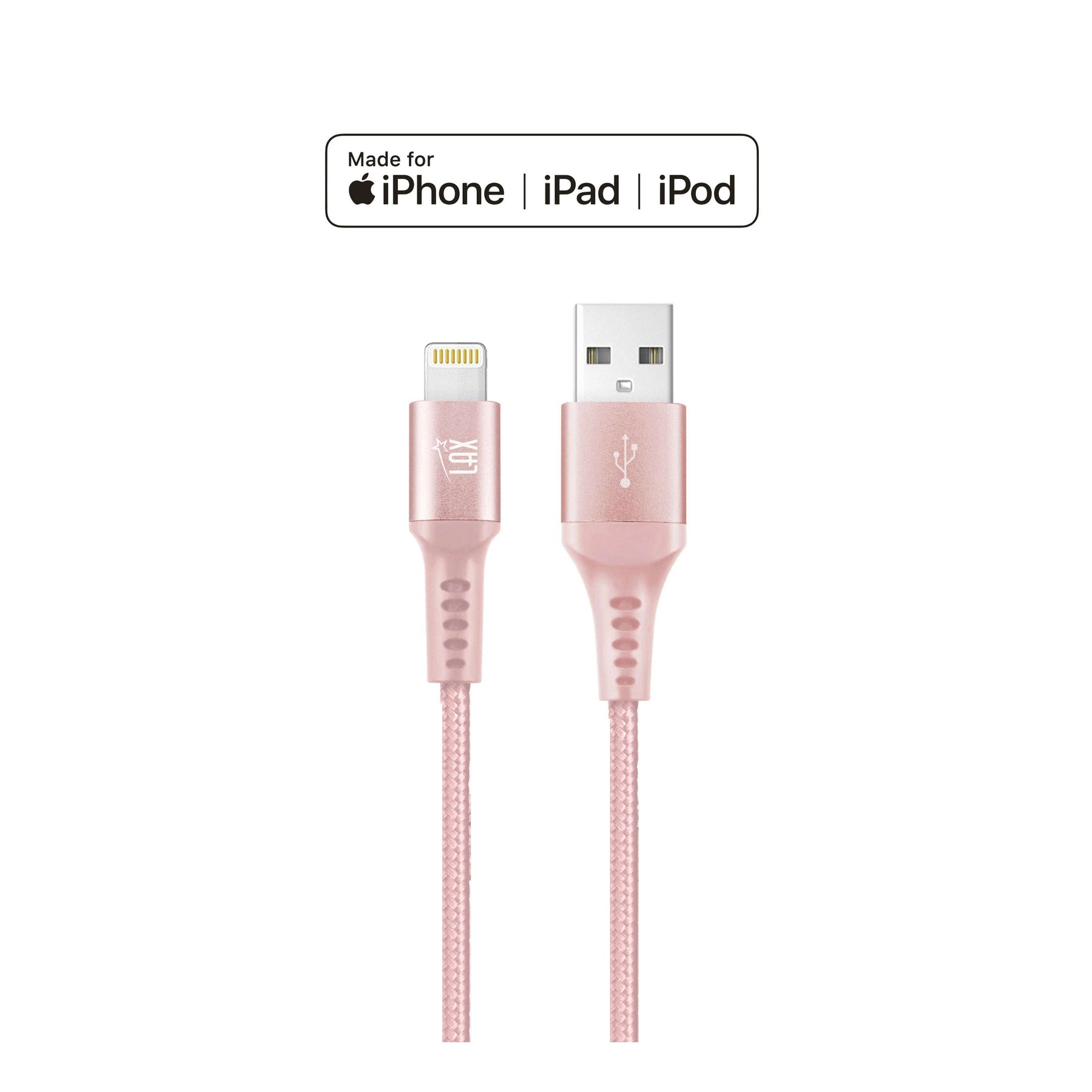 Apple MFI Certified Durable Braided Lightning Charging Cable for iPhone