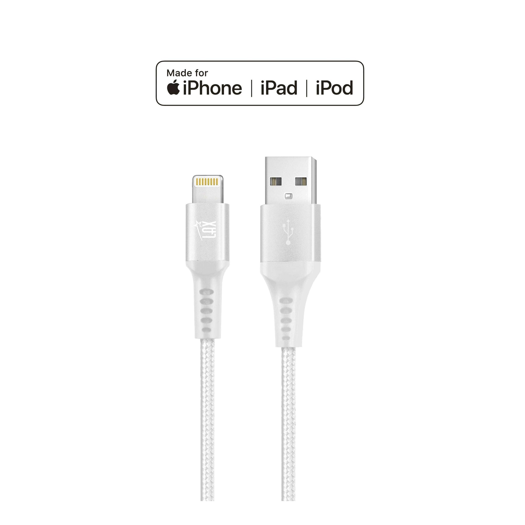 Apple MFI Certified Durable Braided Lightning Charging Cable for iPhone