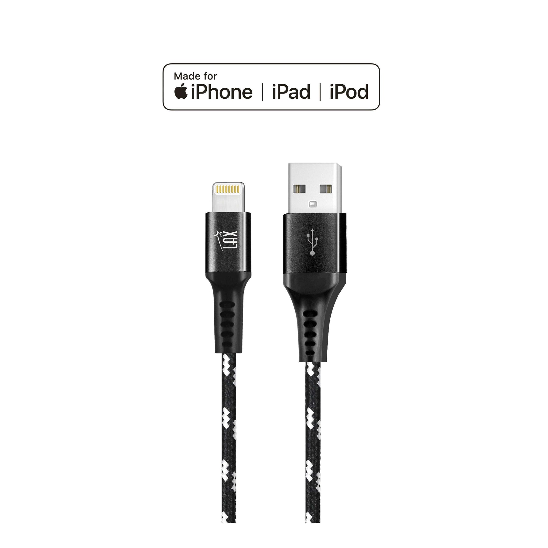 Apple MFI Certified Durable Braided Lightning Charging Cable for iPhone