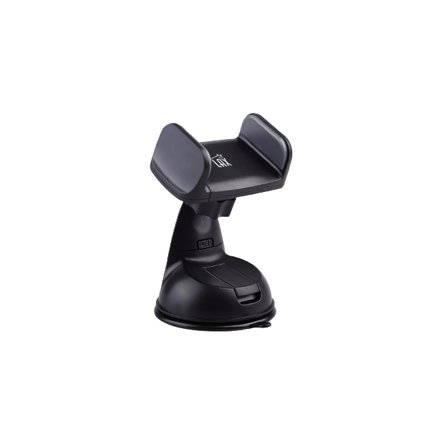 Pro Grip Cell Holder Car Mount - Suction Cup for Dashboard & Windshield (Black)