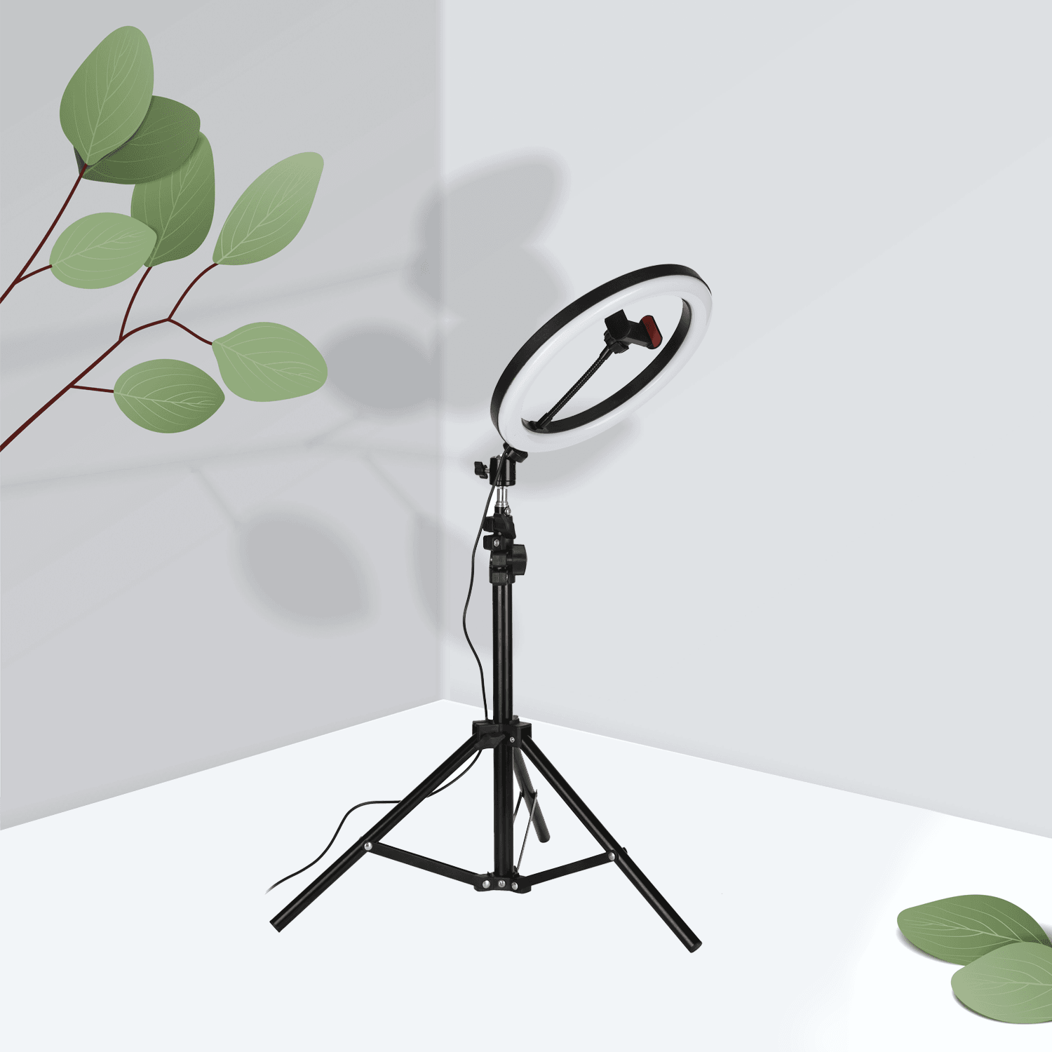 Selfie Ring LED Light Stand with Tripod