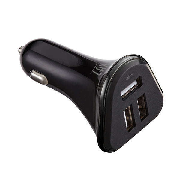 Rapid Charging 3-Port USB Car Charger