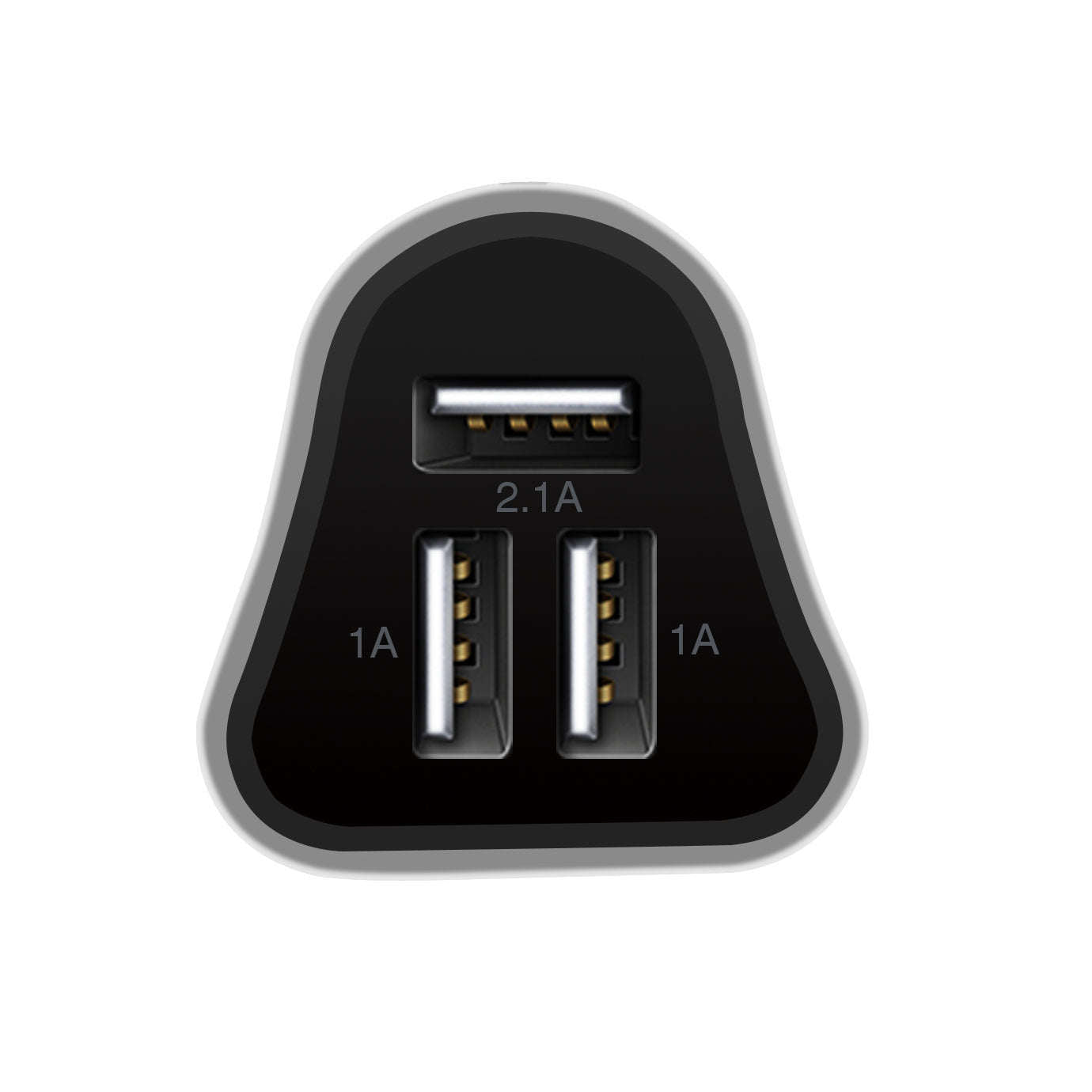 Rapid Charging 3-Port USB Car Charger