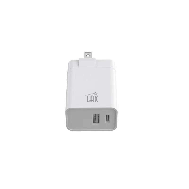 USB-PD 20W 2-Port Wall Charger USB-C & USB-A