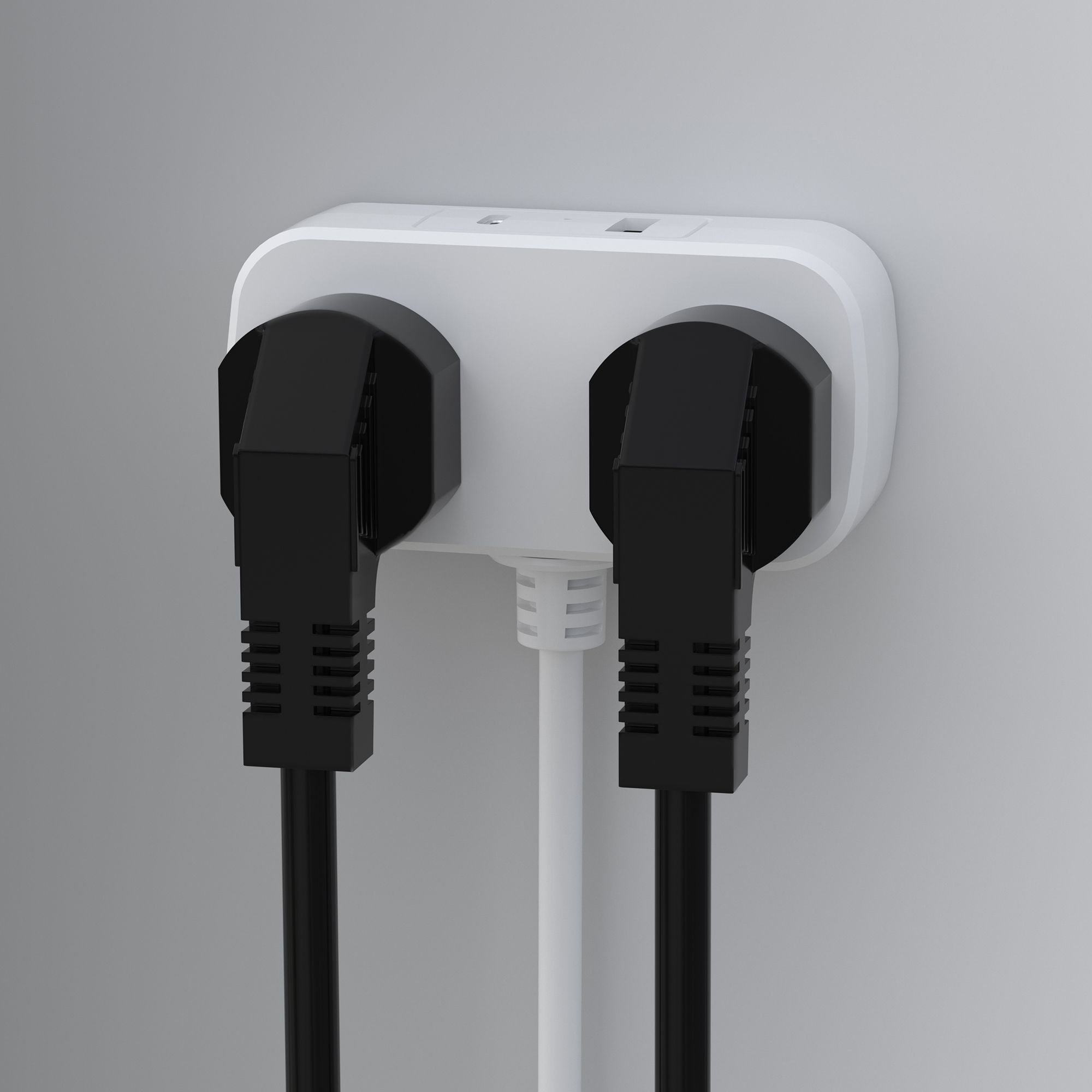 LAX 4-IN-1 USB Charging Station Power Strip with USB C Ports, 5 Ft Power Extension Cord, 1 USB C Outlet & Travel Power Strip with 2 Wall Outlet Extension, Multi Plug Outlet, Compact for Home Use