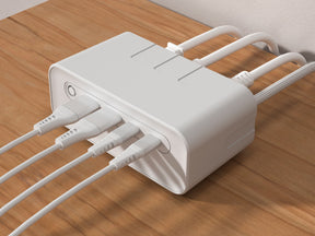 LAX 7-In-1 USB-C Charging Station, Surge Protector with USB Ports, 5 Ft Extension Cable, Power Strip with 3 Outlet Extension, 2 USB Outlet & 2 USB C Ports, Travel Power Strip, Compact for Home & Office