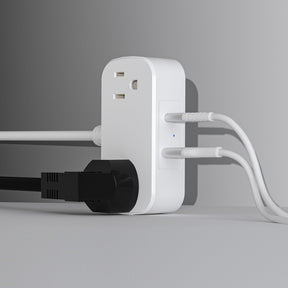 LAX 4-IN-1 USB Charging Station Power Strip with USB C Ports, 5 Ft Power Extension Cord, 1 USB C Outlet & Travel Power Strip with 2 Wall Outlet Extension, Multi Plug Outlet, Compact for Home Use