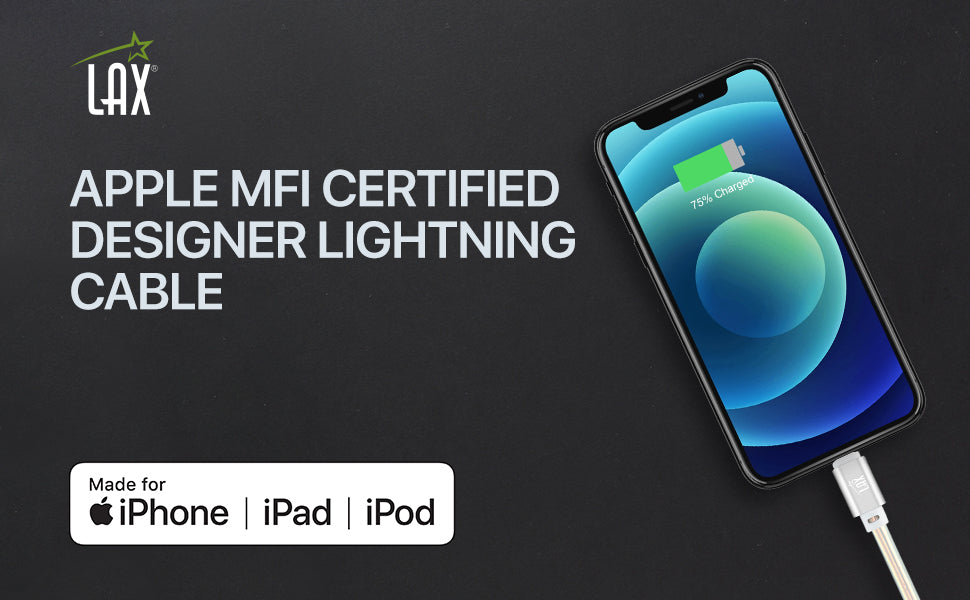 USB to iPhone Compatible Cable - Premium Vegan Leather