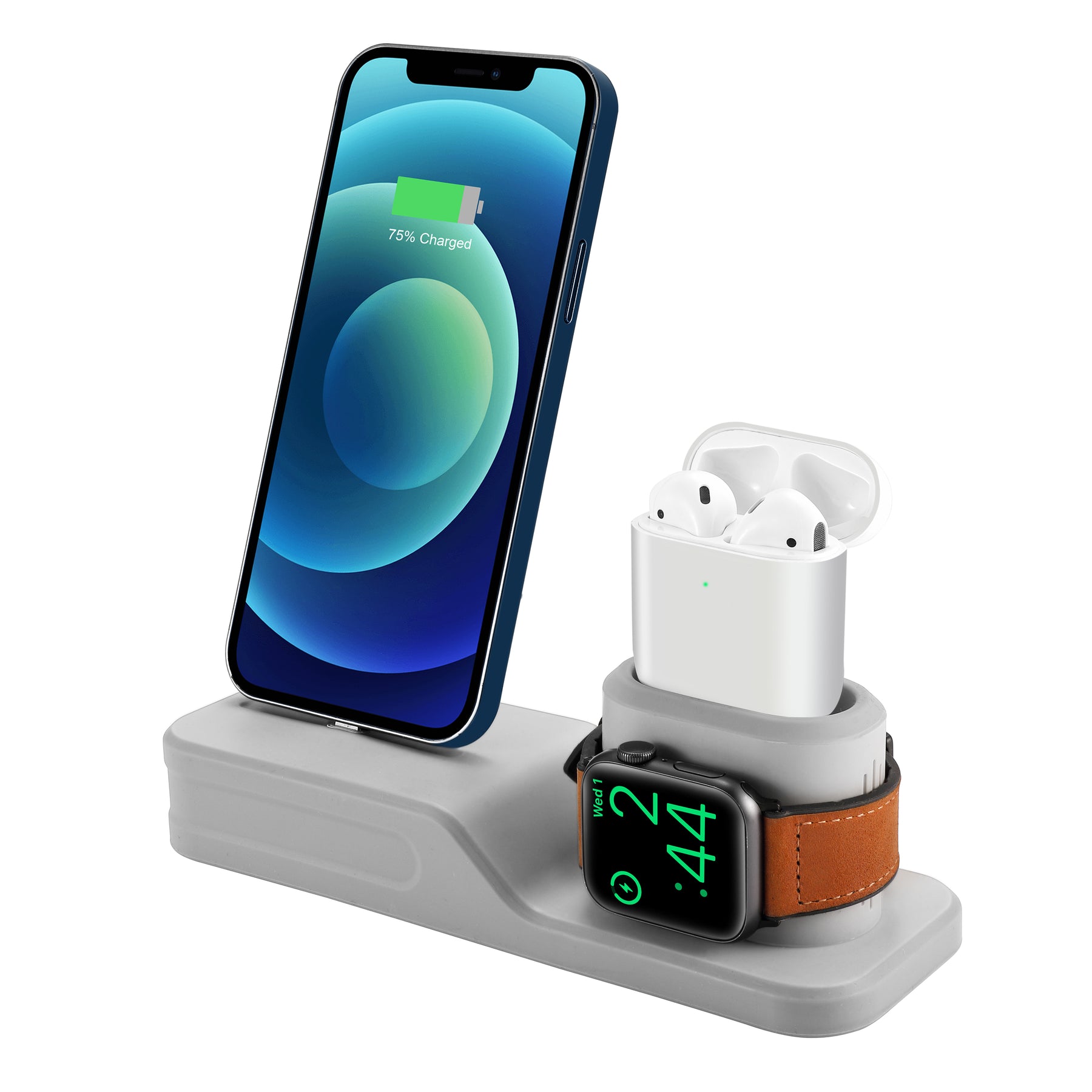 3-in-1 Silicone Apple Charging Station for Apple Products