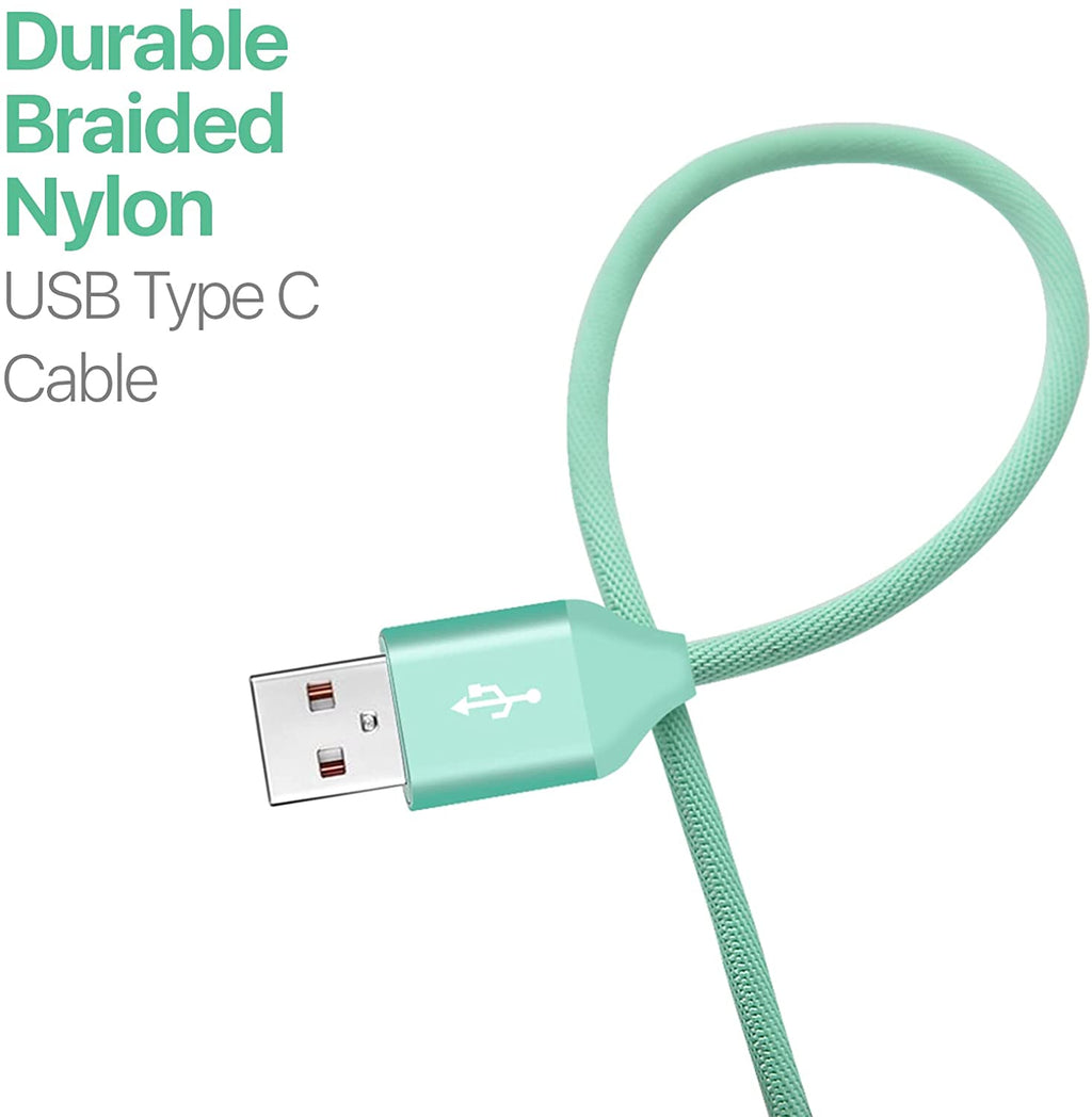 Durable Nylon Braided USB-C Fast Charging & Data Transferring Cable
