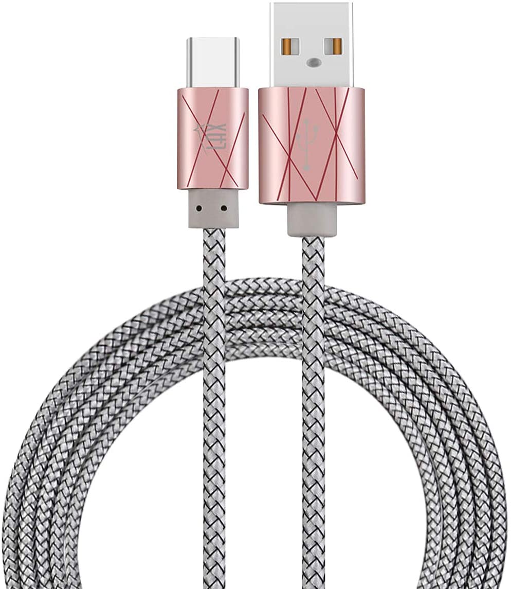 Durable Nylon Braided USB-C Fast Charging & Data Transferring Cable