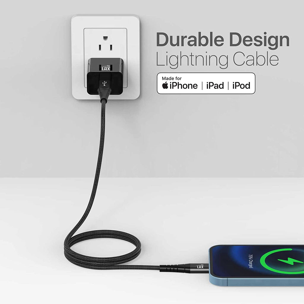 Nylon Braided Fast USB-C to iPhone Compatible Cable - High Data Sync