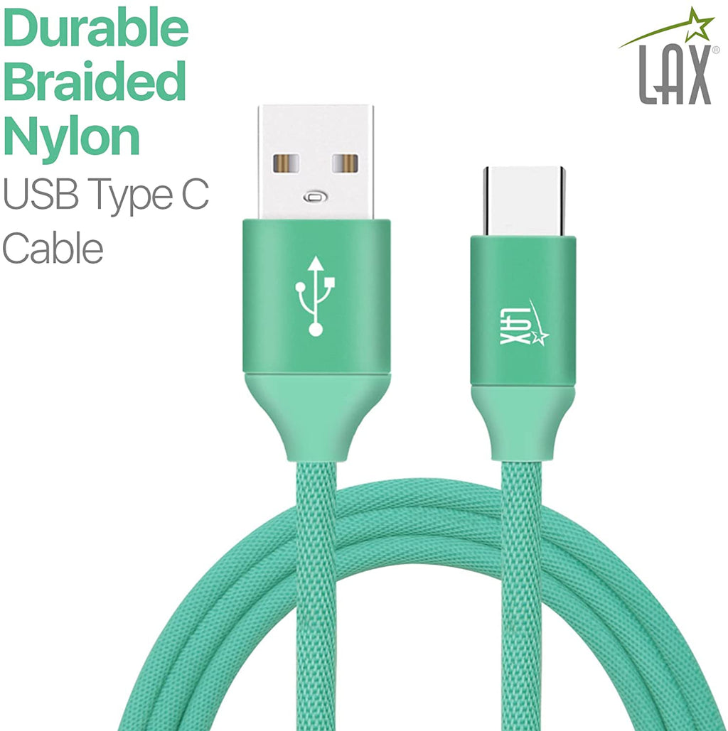 Durable Nylon Braided USB-C Fast Charging & Data Transferring Cable