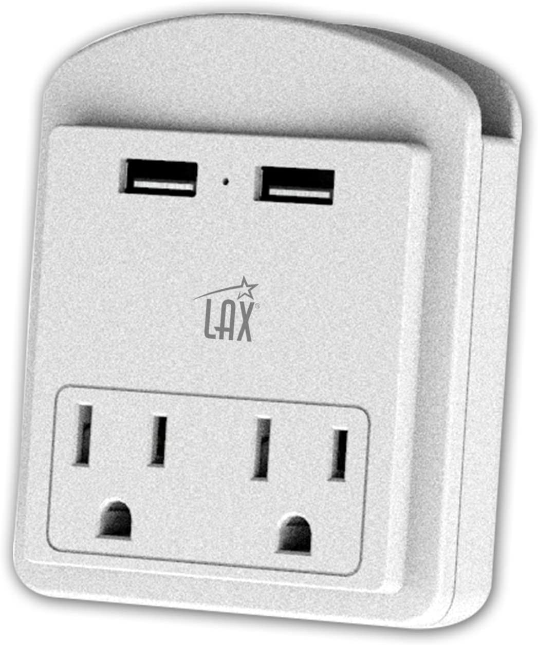 Multi-Plug Surge Protector with 2 Wall Outlet Extender & 2 USB Ports